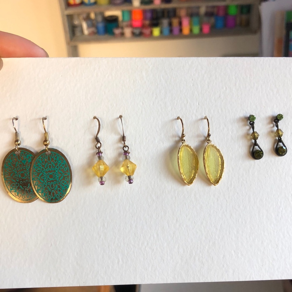 4 earring set